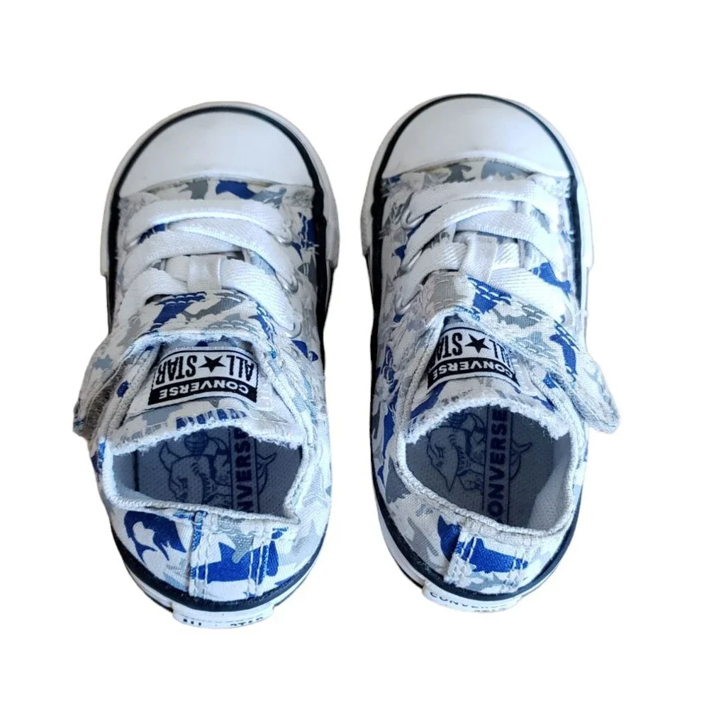 Converse Chuck Taylor All Star Shark Bite 1V Sneakers Toddler Size 5